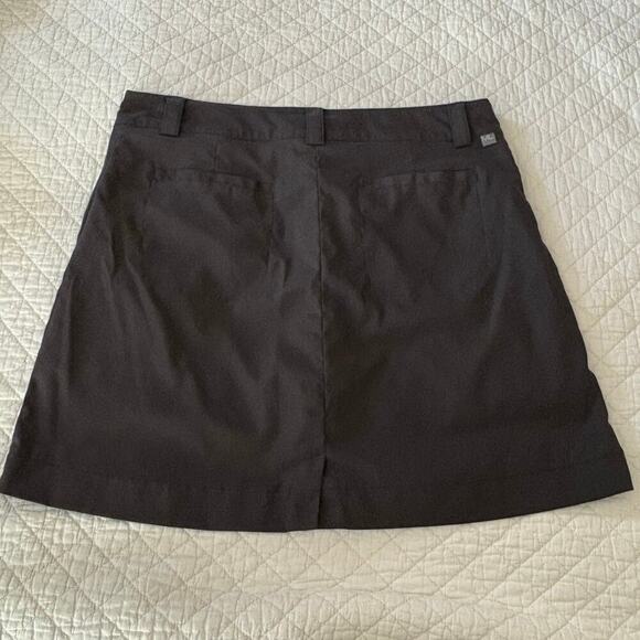 MAGGIE LANE Women's Mini Skort Black Sz12 Retro Academia Scholastic Golf Sporty - Picture 2 of 10